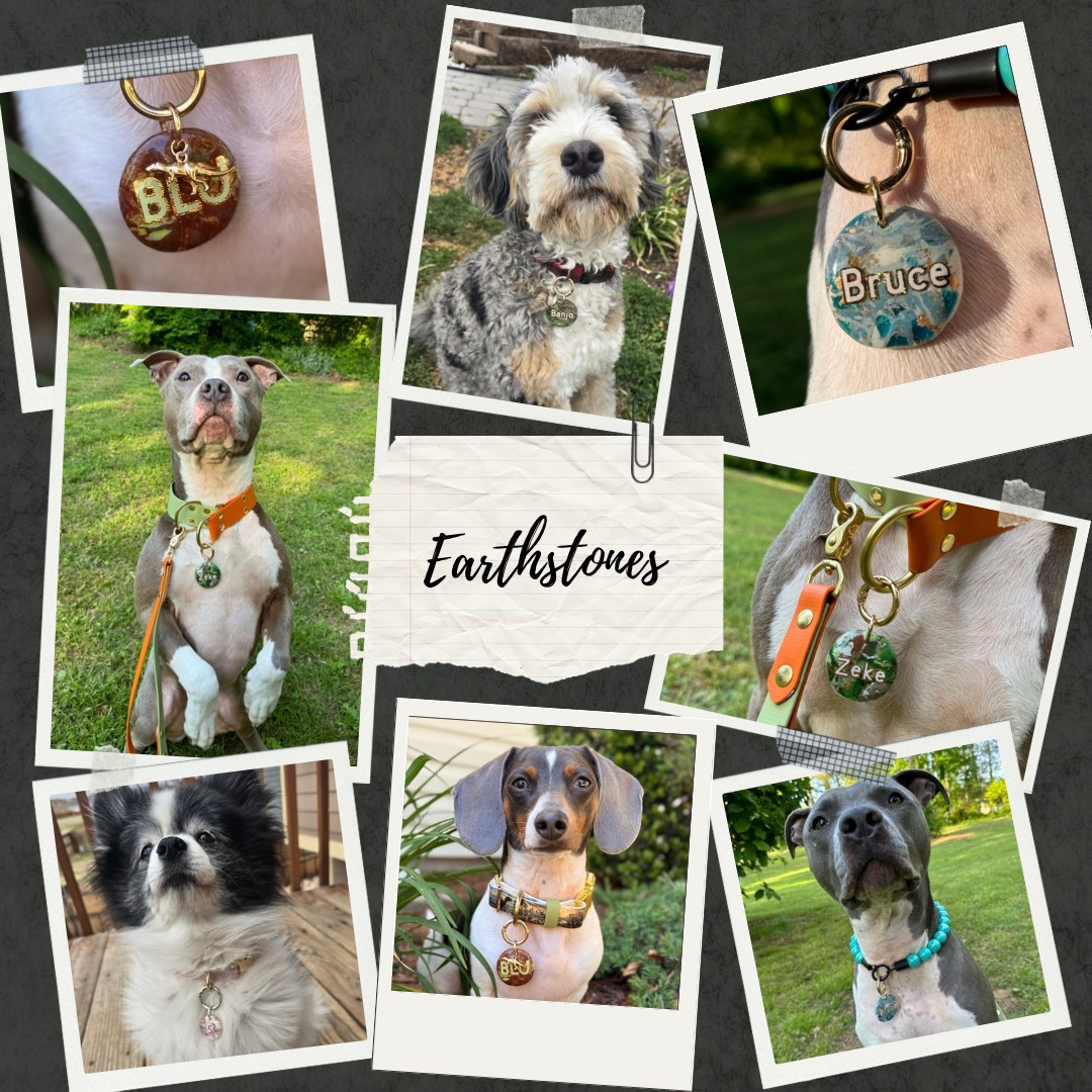 1.25" Silver & Pink Eco-Friendly Earthstone