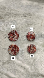 Silver & Burgundy Fall Earthstones