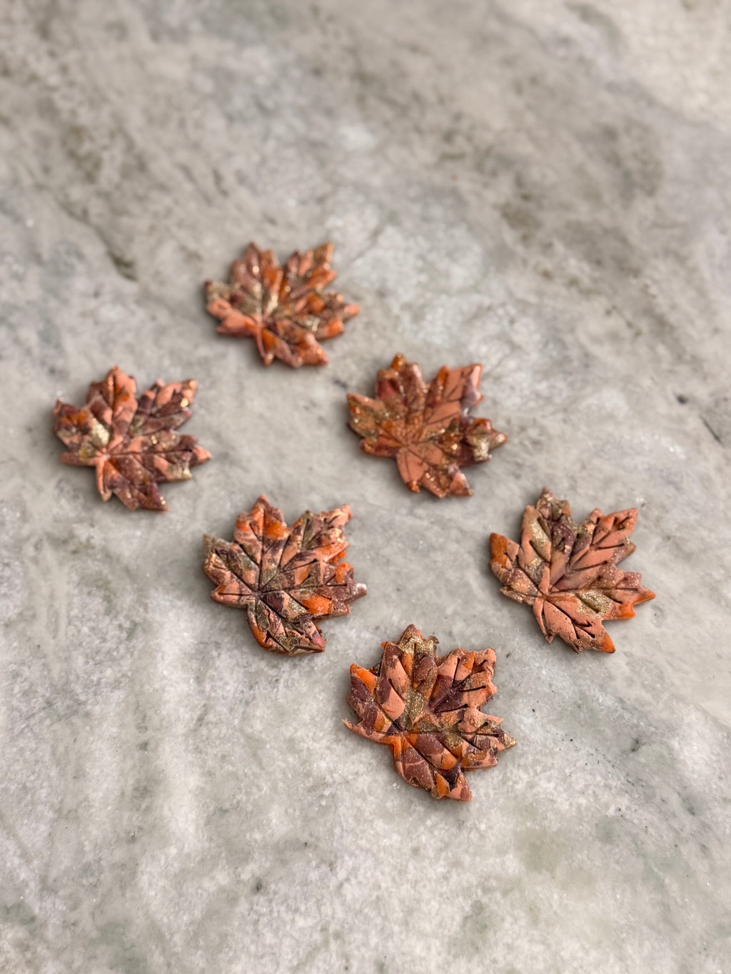 Orange Leaf Earthstones