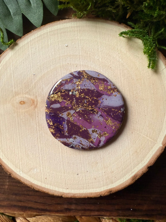 1.5" Gold & Purple Eco-Friendly Earthstone