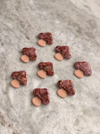 Mauve Pink Mushroom Earthstones