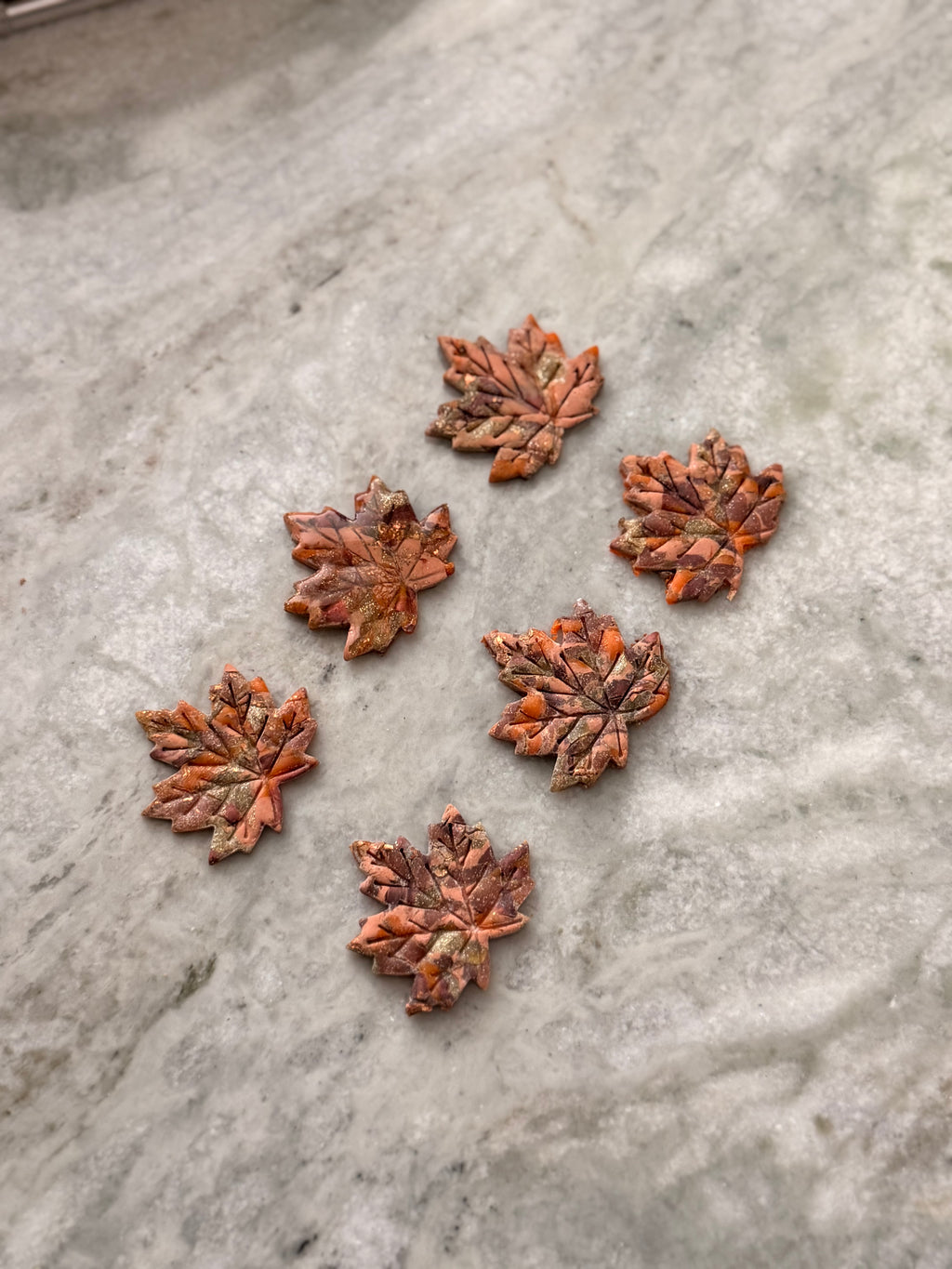 Orange Leaf Earthstones
