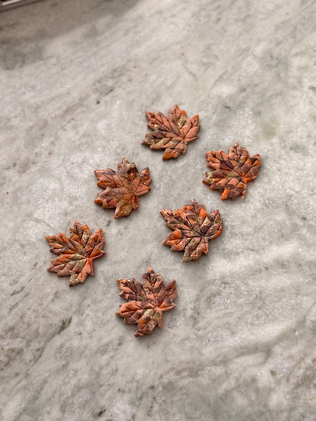 Orange Leaf Earthstones