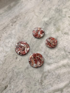 Silver & Burgundy Fall Earthstones
