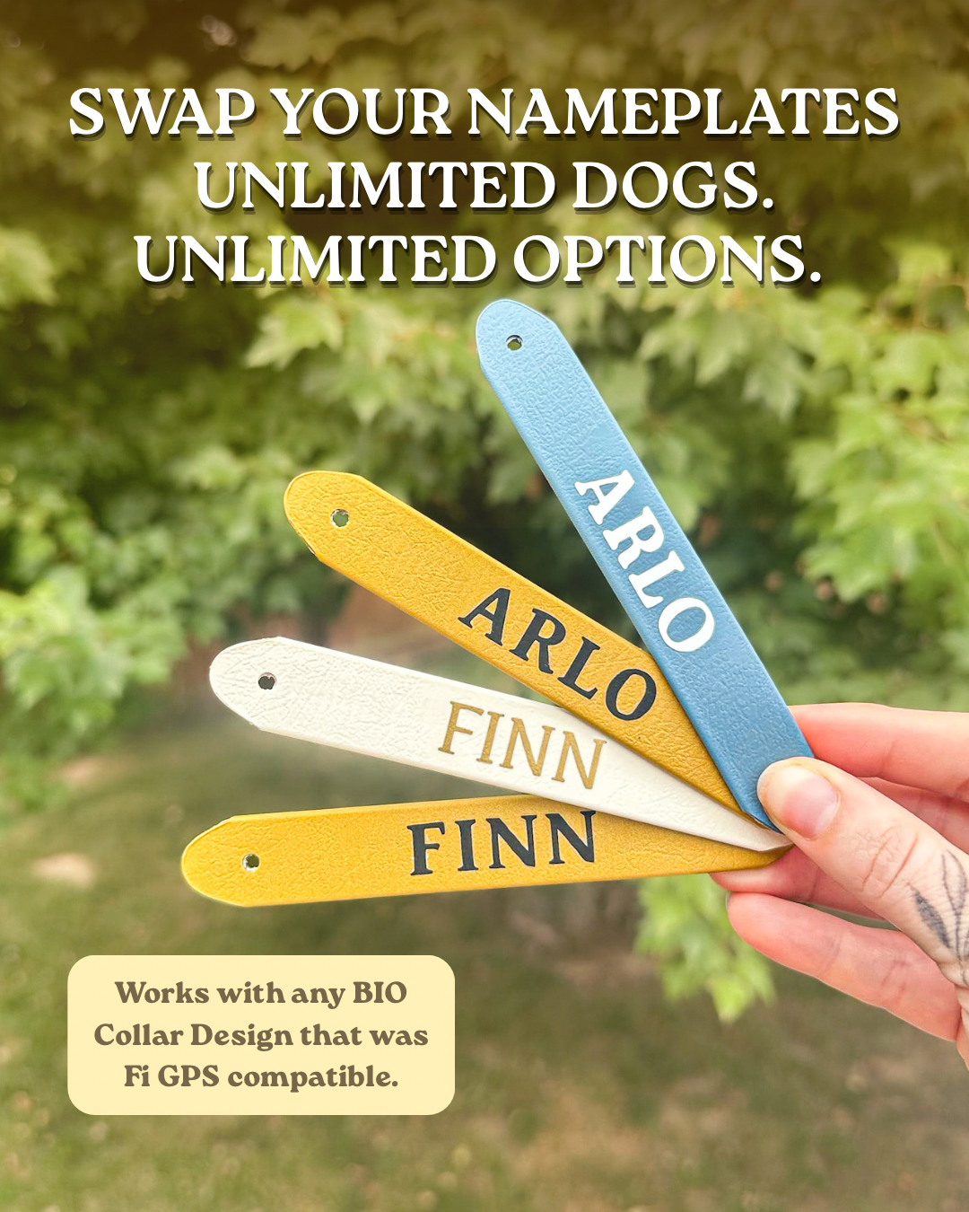 "BIO" Collar Nameplates