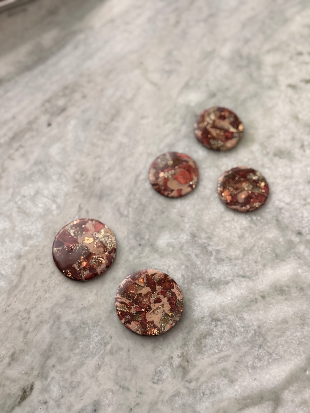 Gold & Burgundy Fall Earthstones