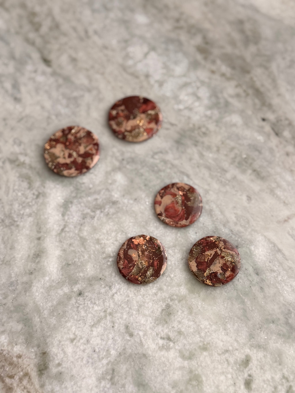 Gold & Burgundy Fall Earthstones