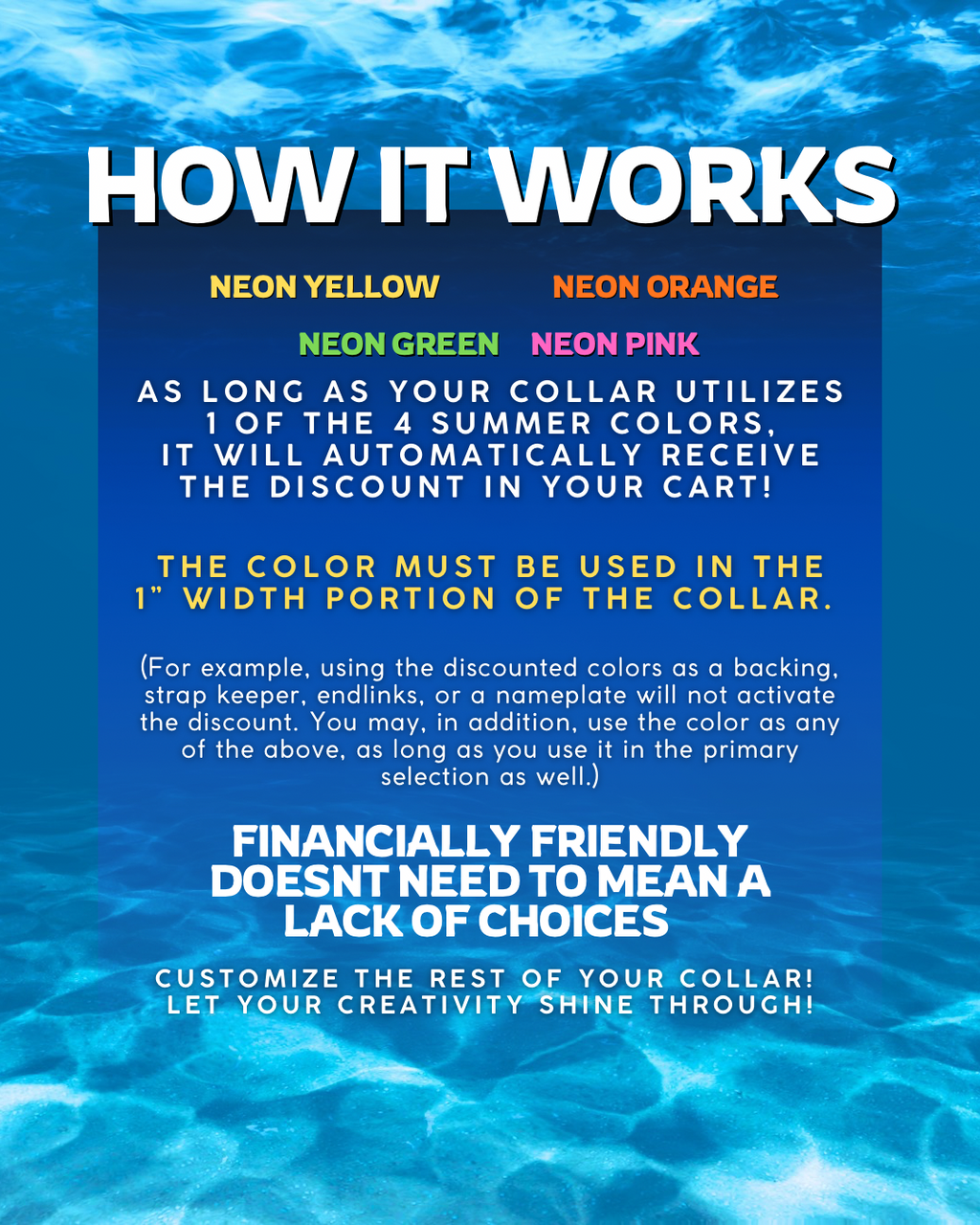 Neon Summer Fi GPS Compatible BIO Collar