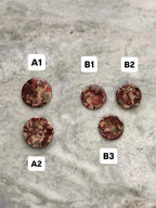 Gold & Burgundy Fall Earthstones