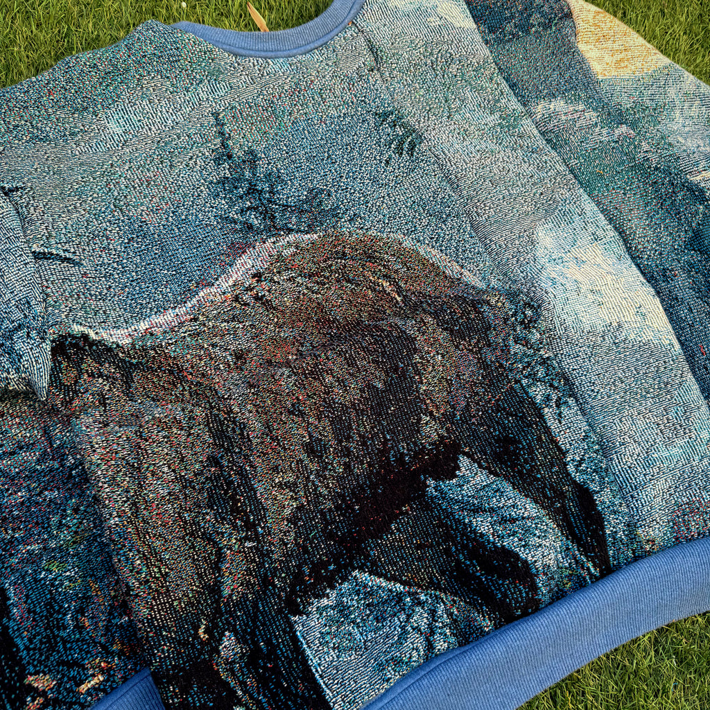 Whispers of the Elk Woven Tapestry Crewneck (Large)