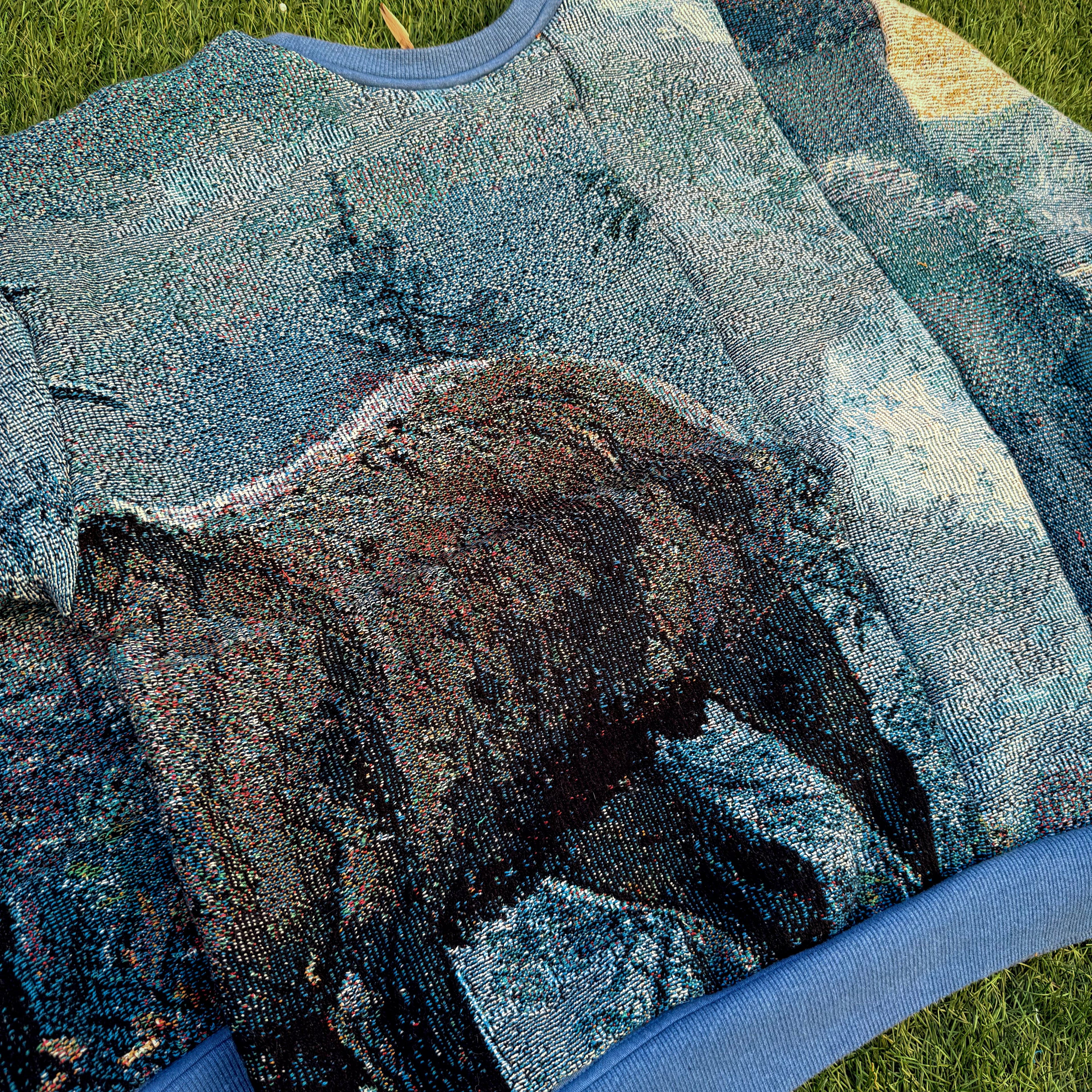 Whispers of the Elk Woven Tapestry Crewneck (Large)
