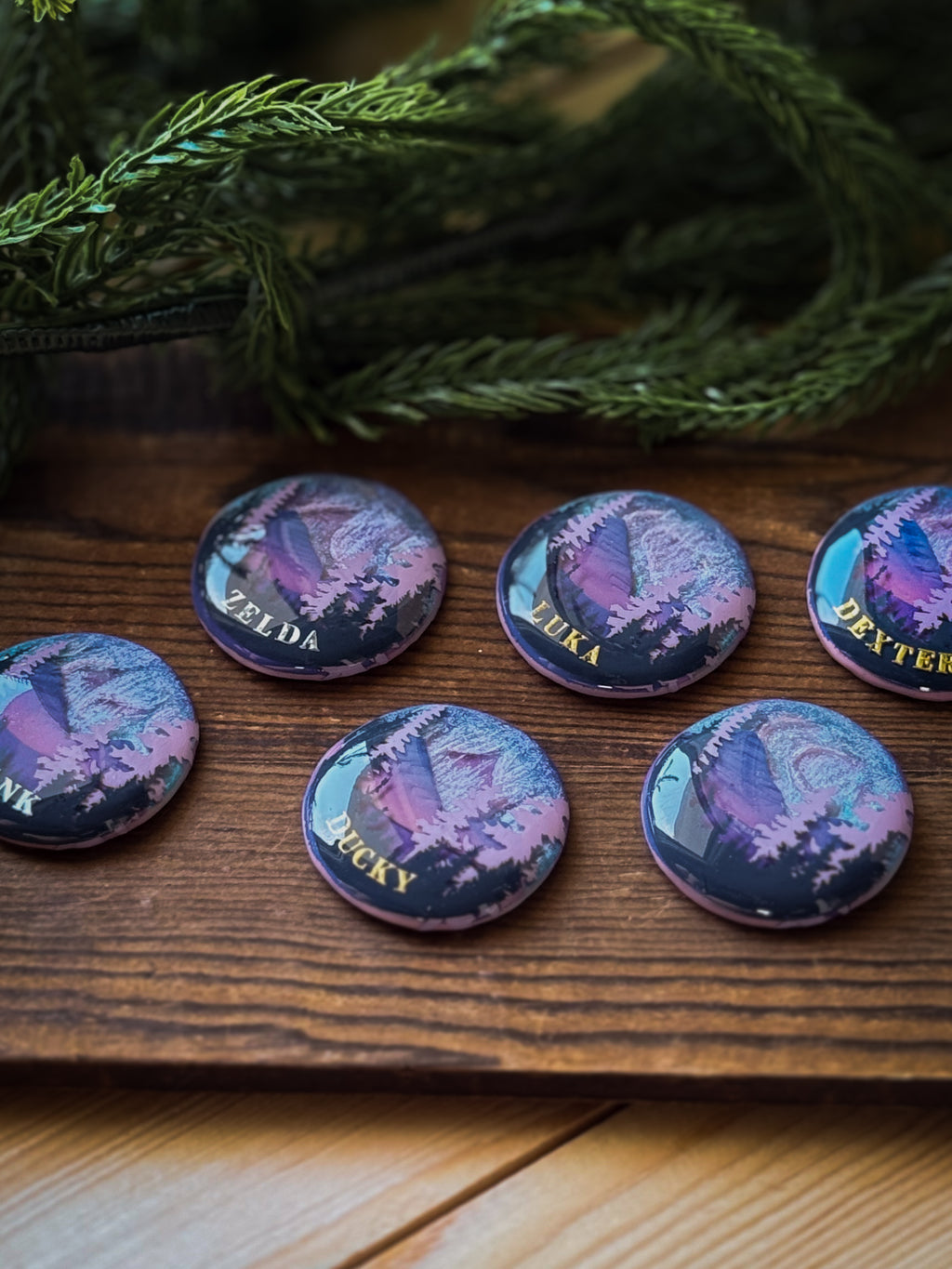 Purple Skies Northern Lights Tag