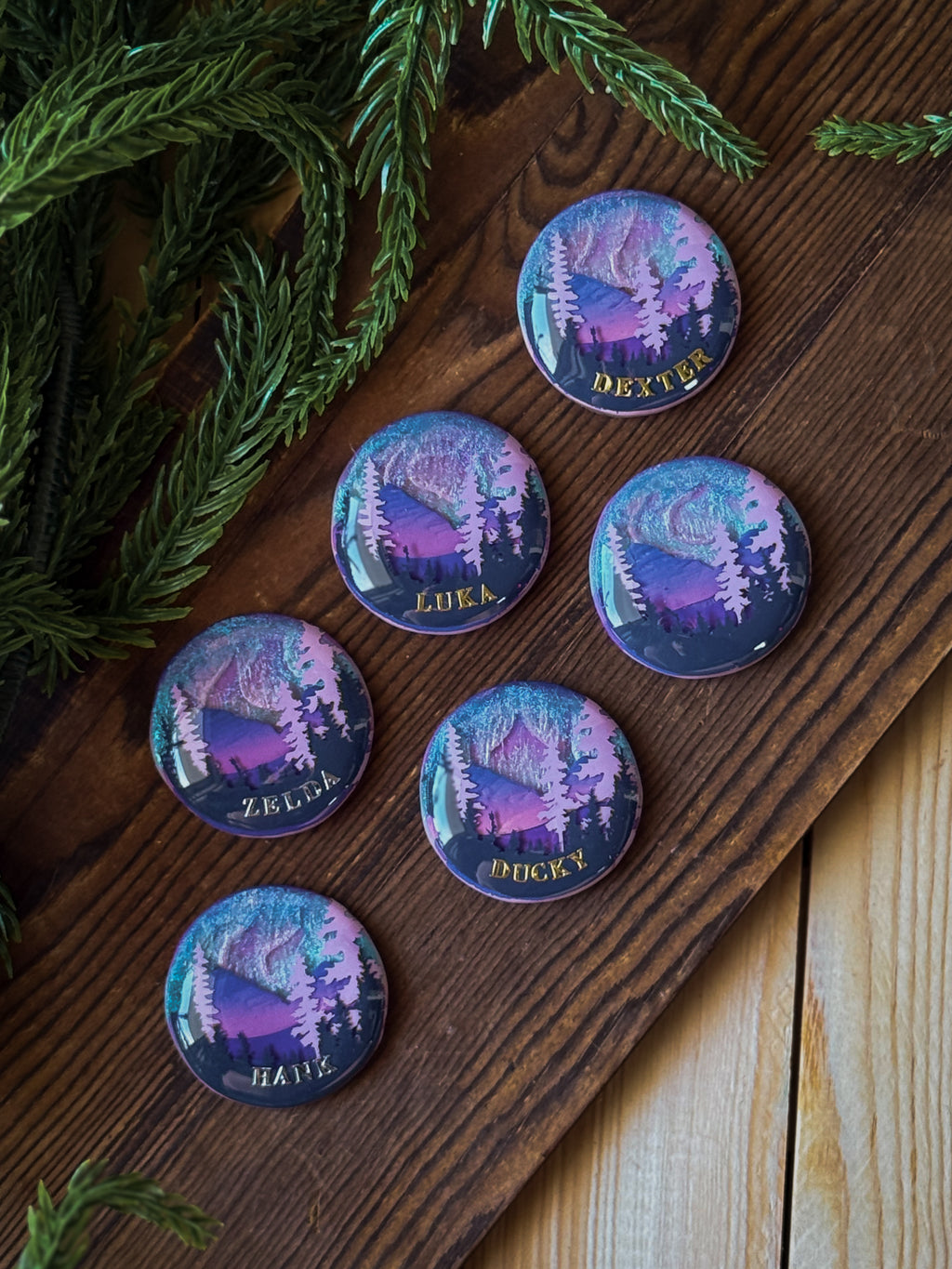 Purple Skies Northern Lights Tag