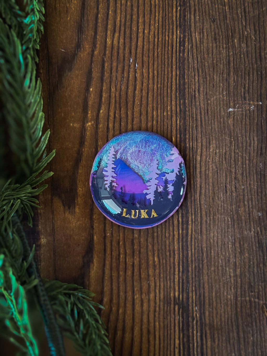Purple Skies Northern Lights Tag